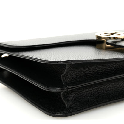 Gucci Dollar Calfskin Interlocking G Shoulder Bag Black 9 of 10
