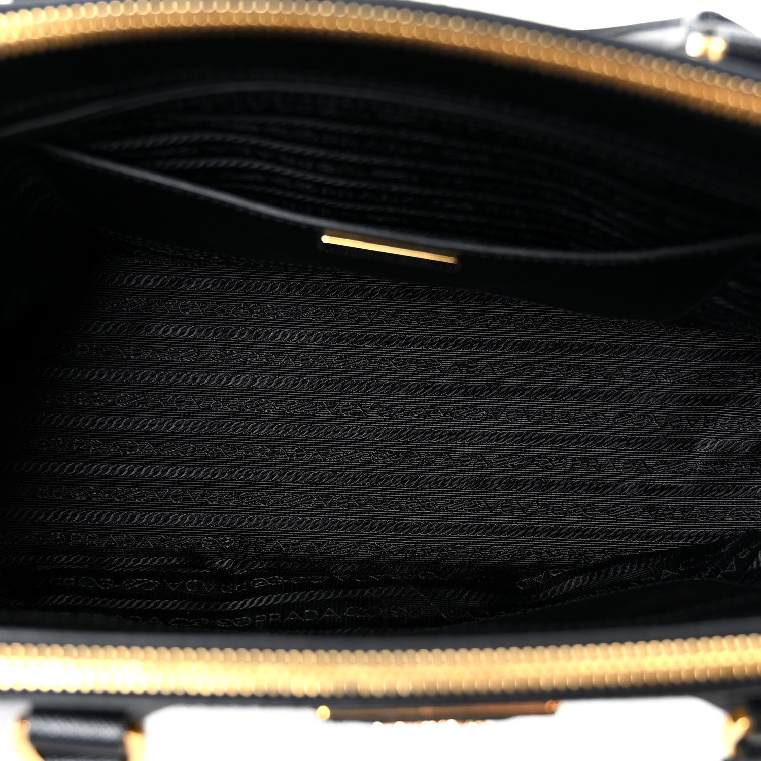 Prada Saffiano Medium Galleria Double Zip Tote Black 4 of 9