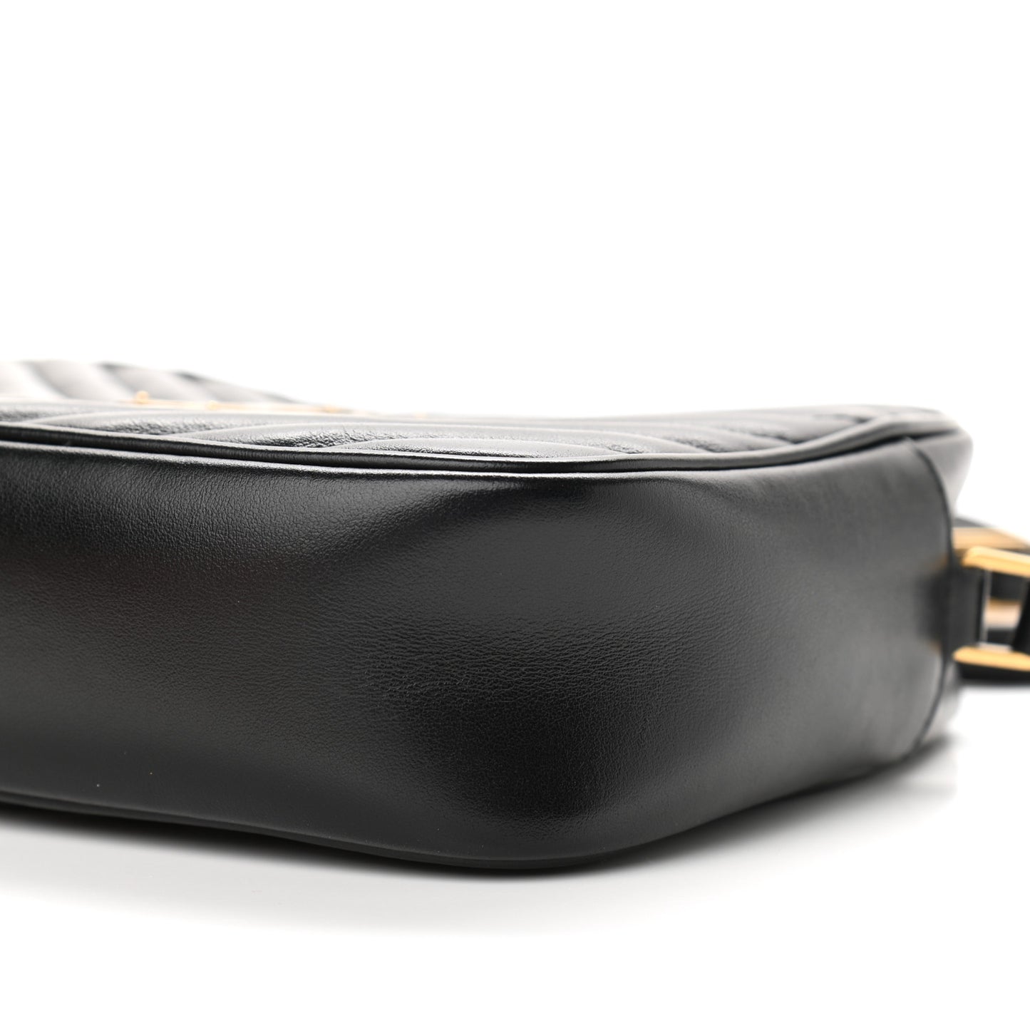 Calfskin Matelasse Monogram Lou Camera Bag Black