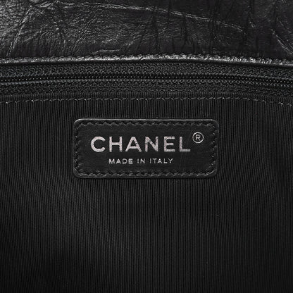 Chanel Aged Calfskin Quilted Large Casual Rock Backpack Black 6 of 11