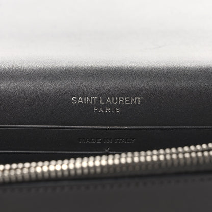 Saint Laurent Smooth Calfskin Classic Monogram Kate Tassel Chain Wallet Asphalt 6 of 9