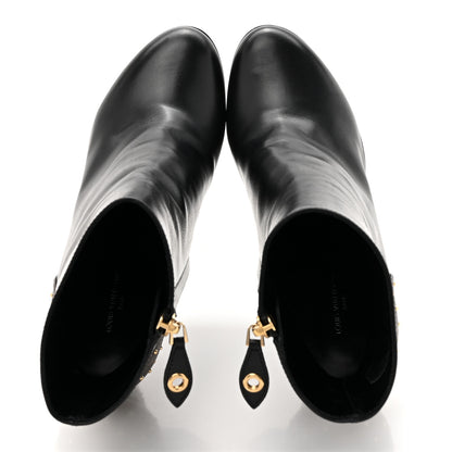 Louis Vuitton Soft Calfskin Monogram Afterglow Platform Ankle Boots 38 Black 2 of 12