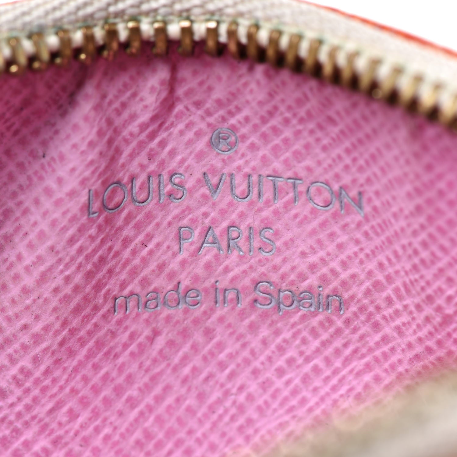 Louis Vuitton Monogram Multicolor Key Pouch White Litchi 6 of 13