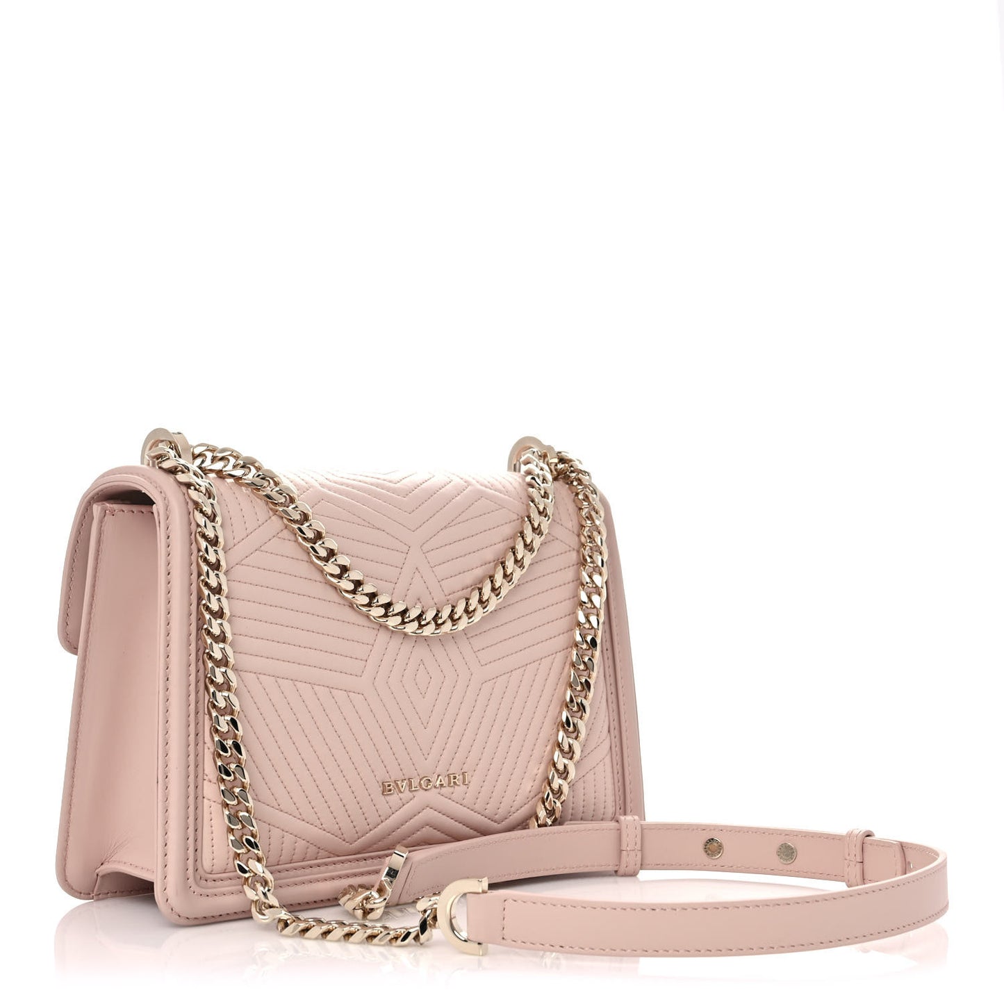 Nappa Quilted Calfskin Serpenti Forever Diamond Blast Shoulder Bag Crystal Rose