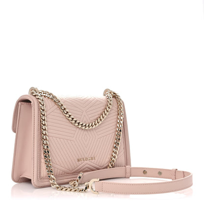 Bulgari Nappa Quilted Calfskin Serpenti Forever Diamond Blast Shoulder Bag Crystal Rose 2 of 12