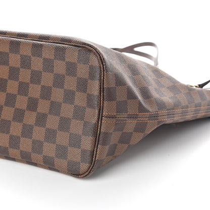 Louis Vuitton Damier Ebene Neo Neverfull MM Rose Ballerine 10 of 10