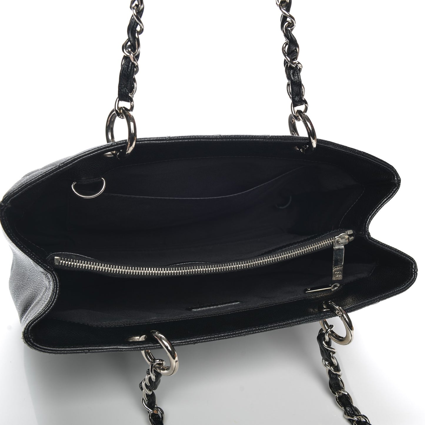 Caviar Quilted Grand Shopping Tote GST Black