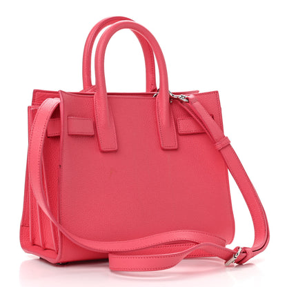 Saint Laurent Grained Calfskin Nano Sac De Jour Coral 3 of 12