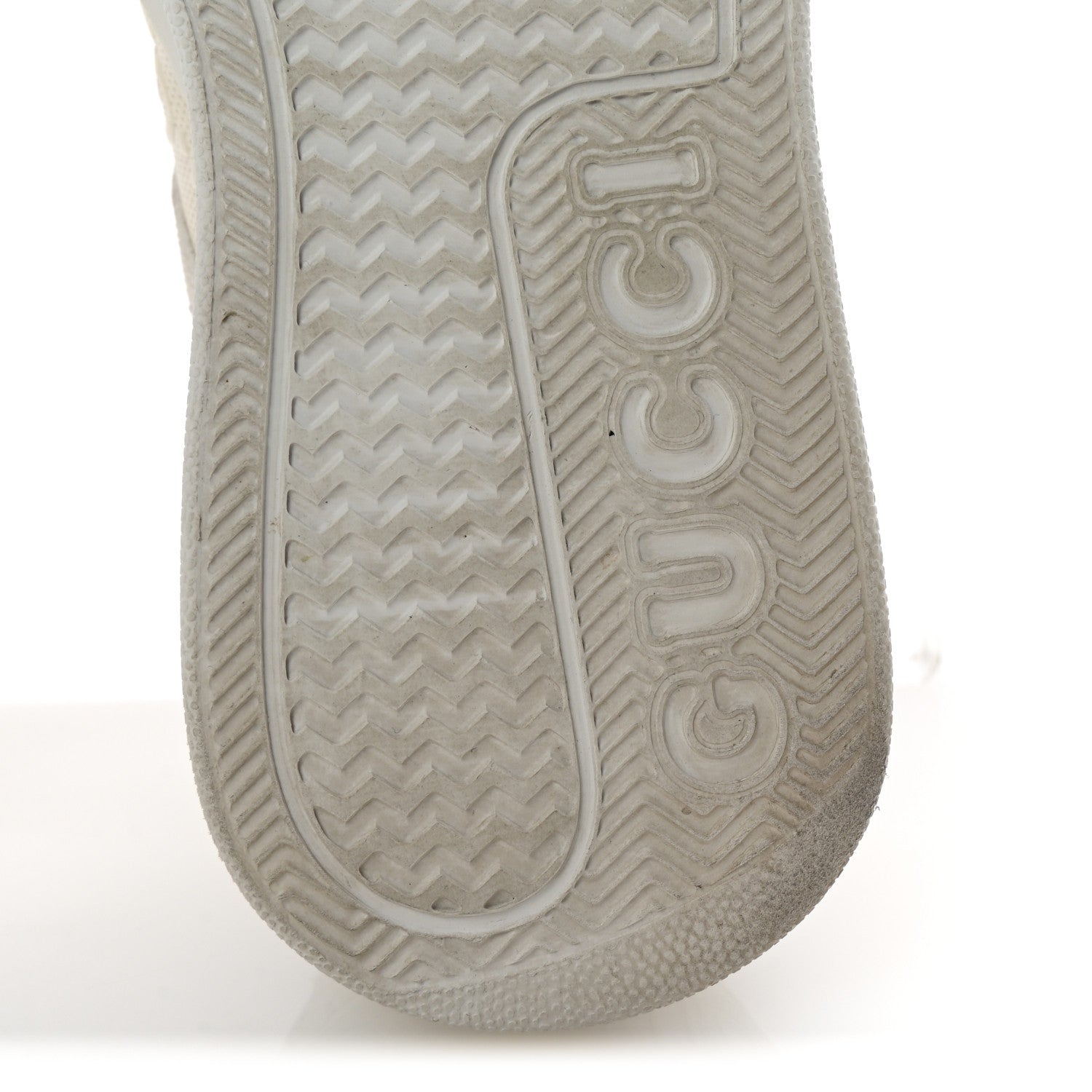 Gucci Calfskin GG Tennis Embossed Perforated Womens Platform 55mm Sneakers 38 Great White 7 of 10