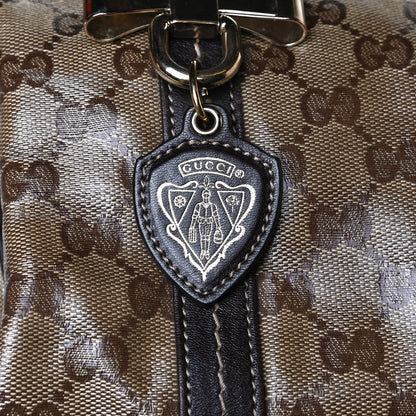 Gucci Crystal Monogram Large Duchessa Boston Dark Brown 13 of 19