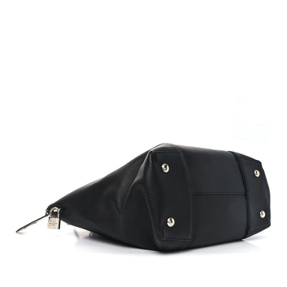 Louis Vuitton Veau Cachemire Snakeskin Soft Lockit MM Black 4 of 9