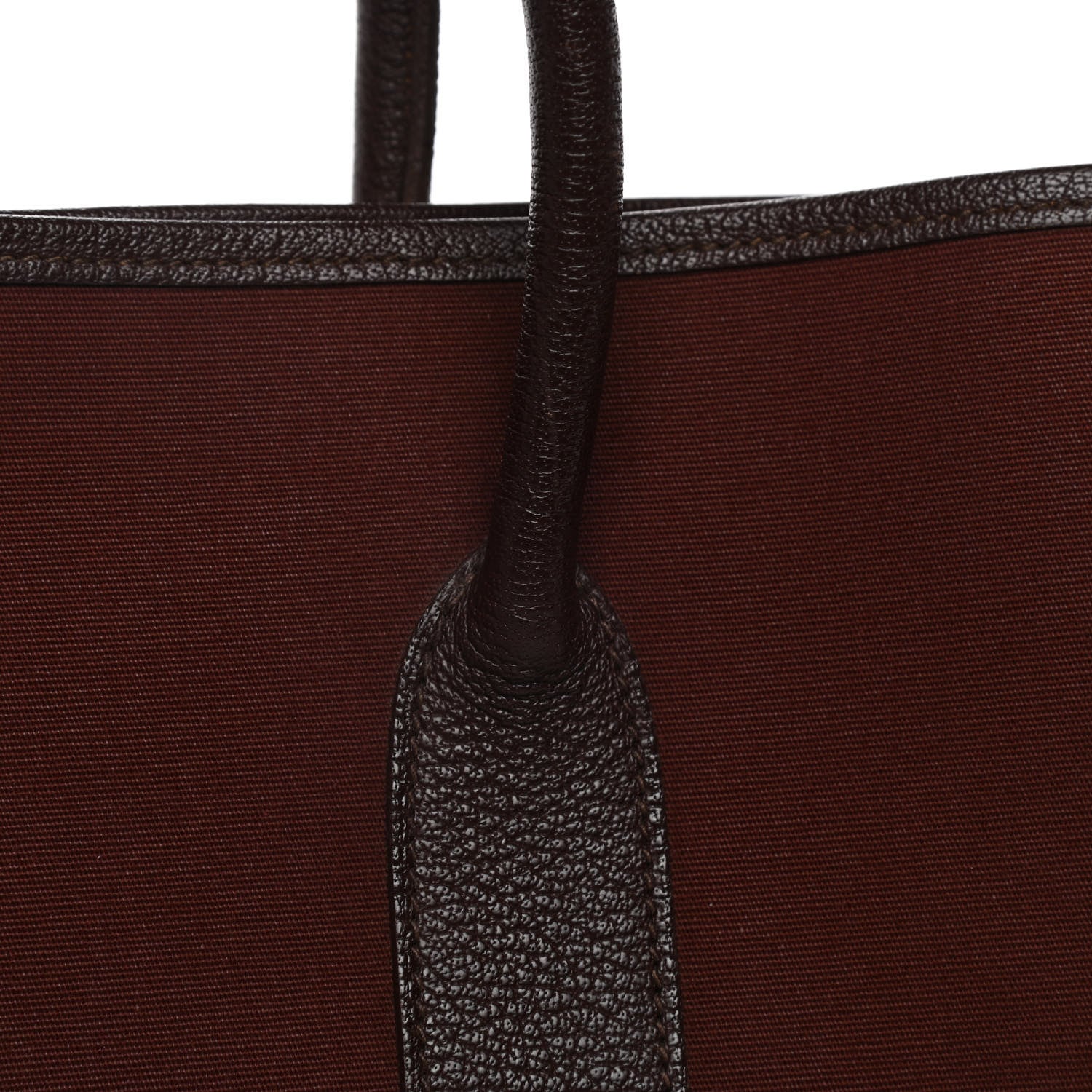 Hermes Toile Buffle Gala Garden Party 30 PM Havane Rouge H 12 of 15
