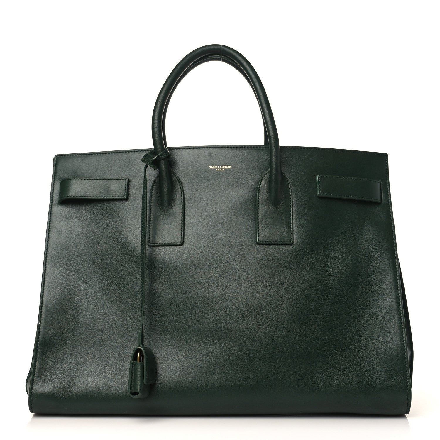 Saint Laurent Calfskin Large Sac de Jour Carryall Dark Green 1 of 10