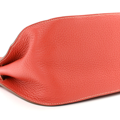 Hermes Taurillon Clemence Jypsiere 28 Sanguine Bougainvillea 9 of 10