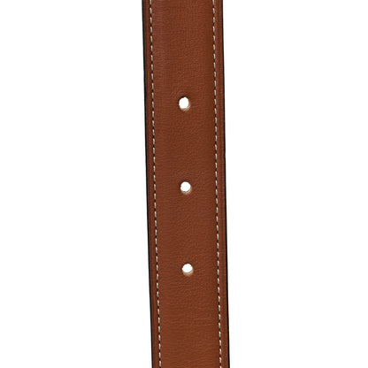 Hermes Epsom Swift 32mm H Belt 90 Etoupe Gold 6 of 8