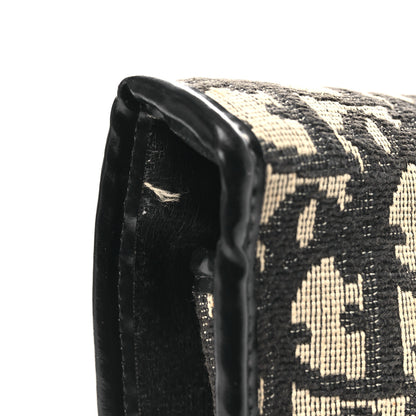 Christian Dior Monogram Flap Clutch Beige Black 13 of 13