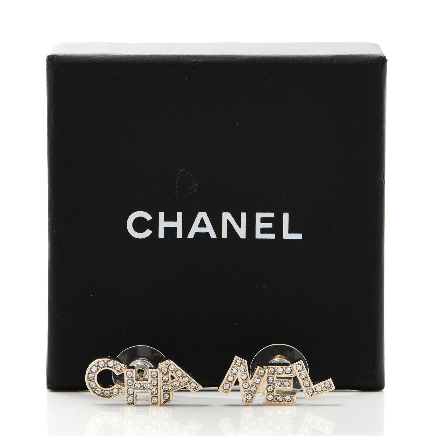 Crystal Pearl Signature Stud Earrings Gold