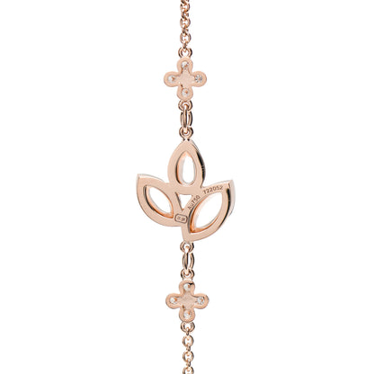 Harry Winston 18K Rose Gold Diamond Lily Cluster Bracelet 3 of 4
