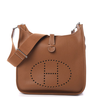 Hermes Taurillon Clemence Evelyne III GM Gold 1 of 9