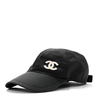 Chanel Cotton CC Cap Hat Black 1 of 13