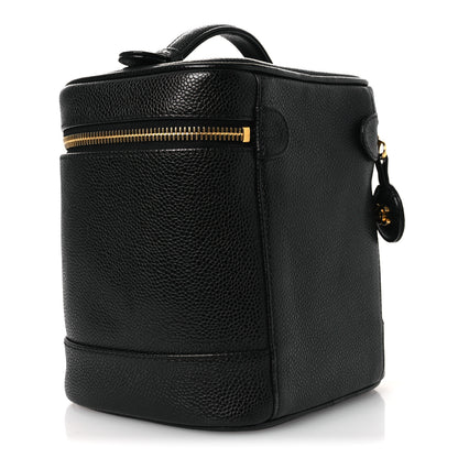 Chanel Caviar Vanity Cosmetic Case Black 3 of 14