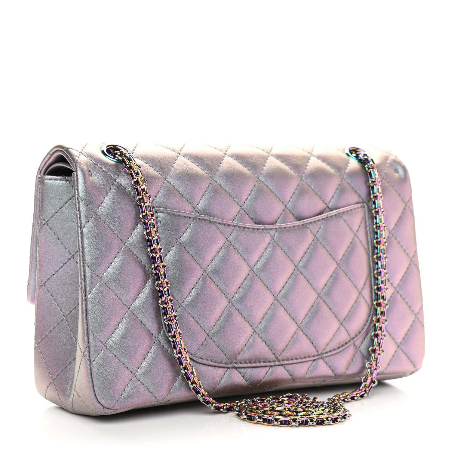 Chanel Iridescent Lambskin Quilted 2.55 Reissue 226 Flap Light Purple 3 of 9