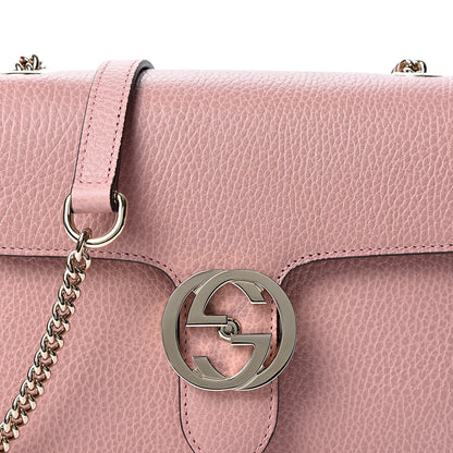 Gucci Dollar Calfskin Small Interlocking G Shoulder Bag Soft Pink 7 of 9