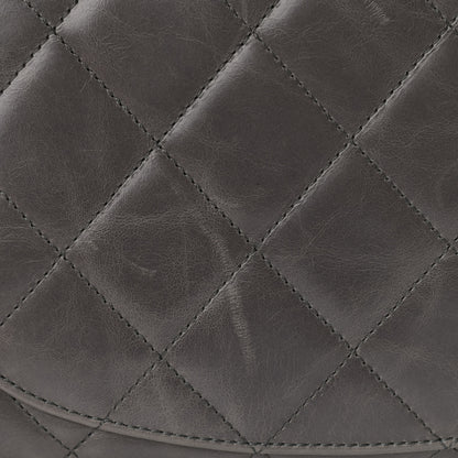 Chanel Glazed Calfskin Quilted Large CC Delivery Tote Grey 13 of 15