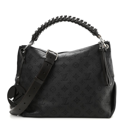 Louis Vuitton Mahina Beaubourg Hobo MM Black 1 of 9