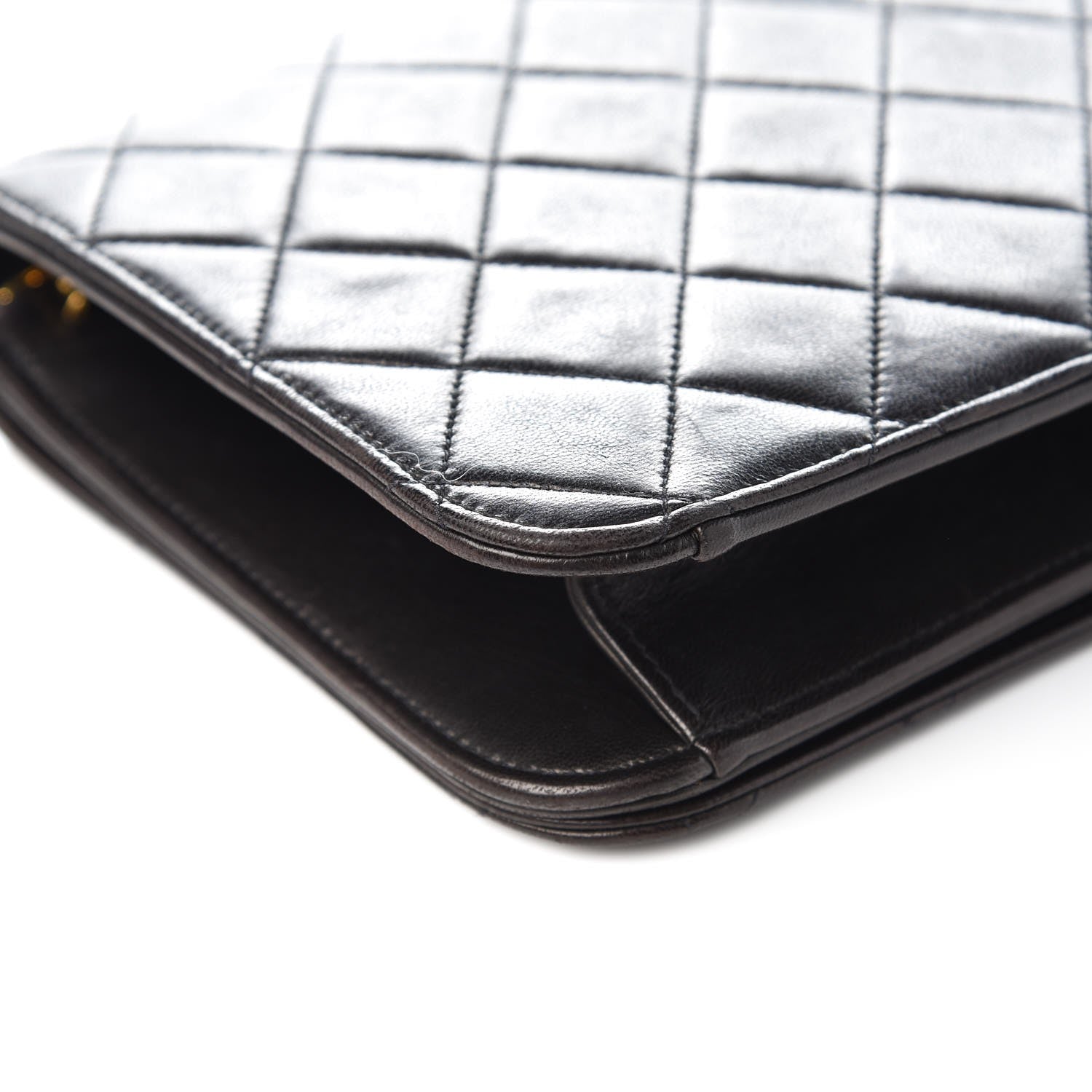 Chanel Lambskin Quilted Wallet On Chain WOC Black 10 of 11