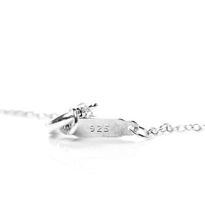 Tiffany Sterling Silver Slanted Heart Pendant Necklace 4 of 6