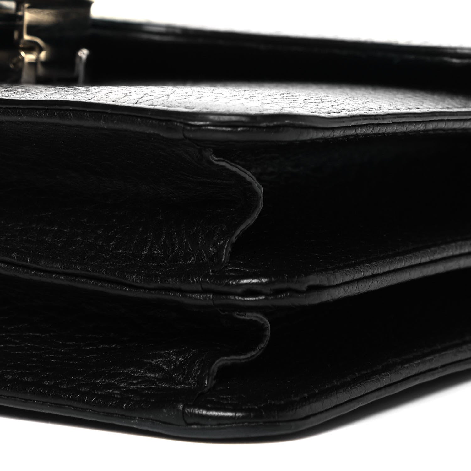 Gucci Dollar Calfskin Small Interlocking G Shoulder Bag Black 9 of 9