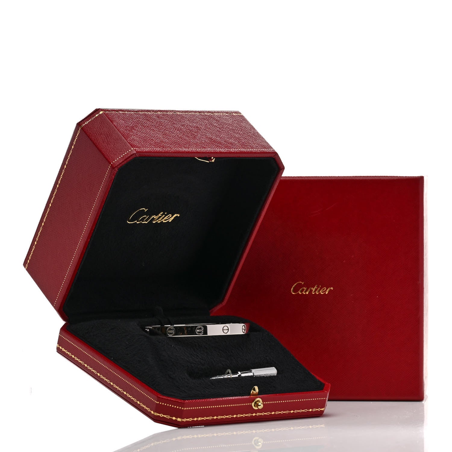 Cartier 18K White Gold LOVE Bracelet 19 6 of 6