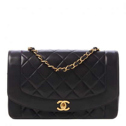 Chanel Lambskin Quilted Medium Single Flap Black 1 of 10