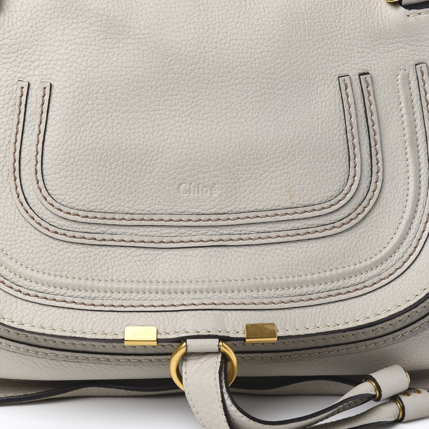 Chloe Calfskin Medium Marcie Satchel Dove 11 of 11