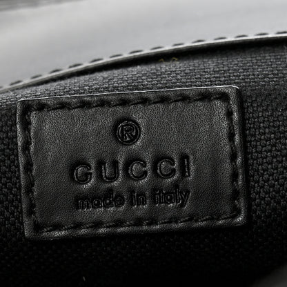 Gucci Soft GG Supreme Monogram Calfskin Web Double Buckle Backpack Black 5 of 14