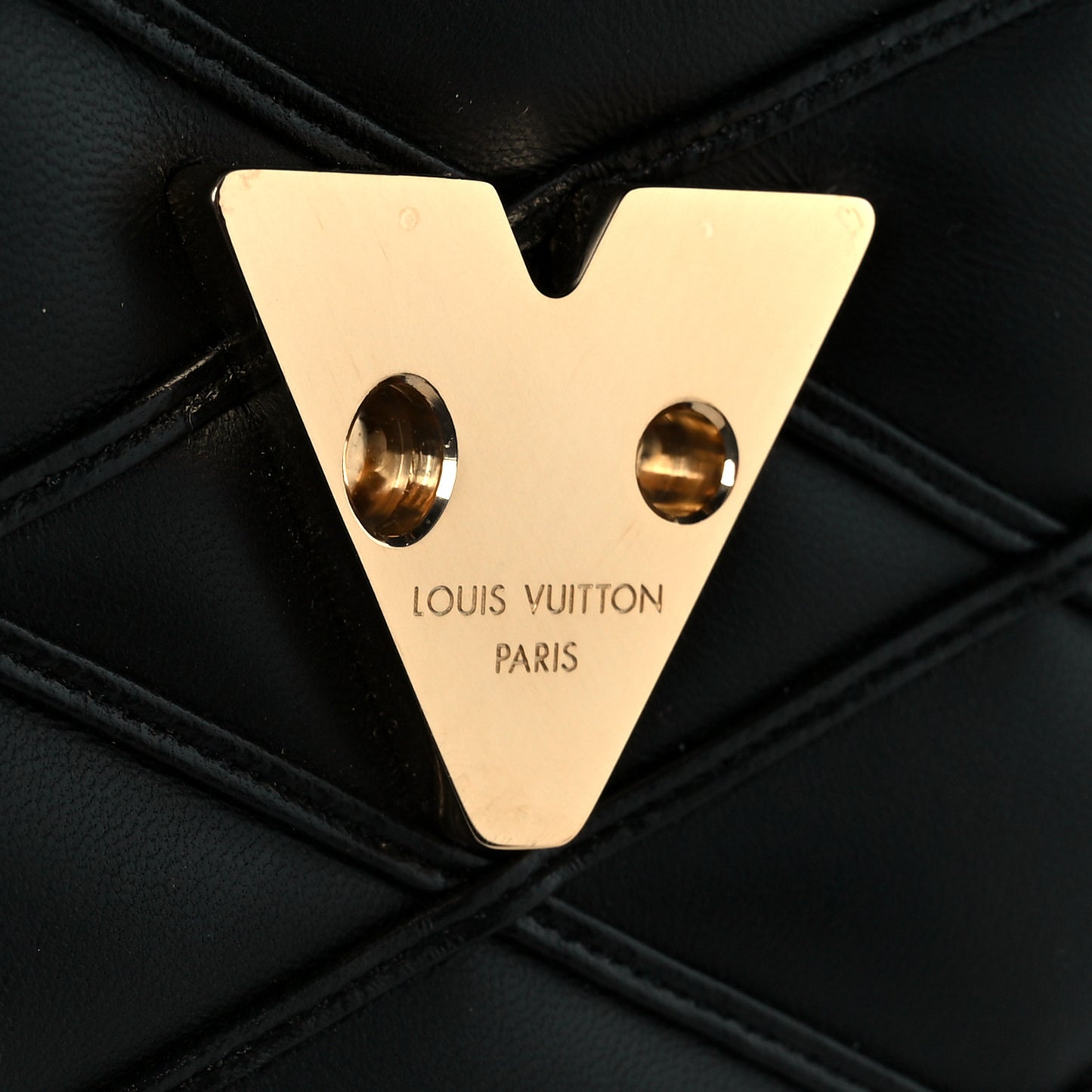 Lambskin Malletage Wallet On Chain GO-14 Black