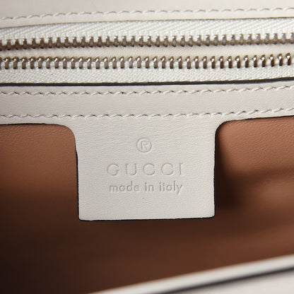 Gucci Calfskin Snakeskin Small Lilith Top Handle Bag White 6 of 9