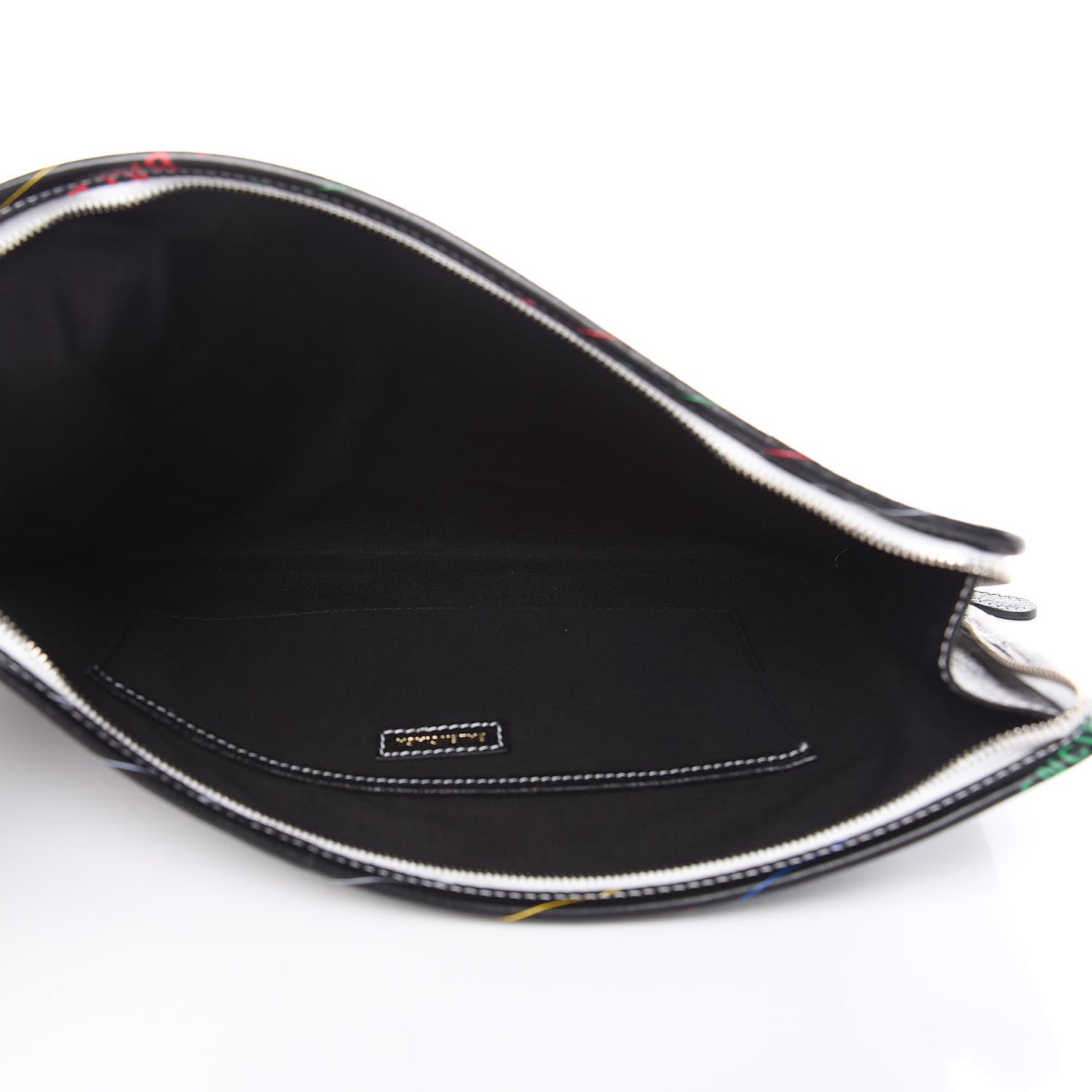 Agneau Arena Logo Multicolor Print Bazar Pouch Black Multicolor