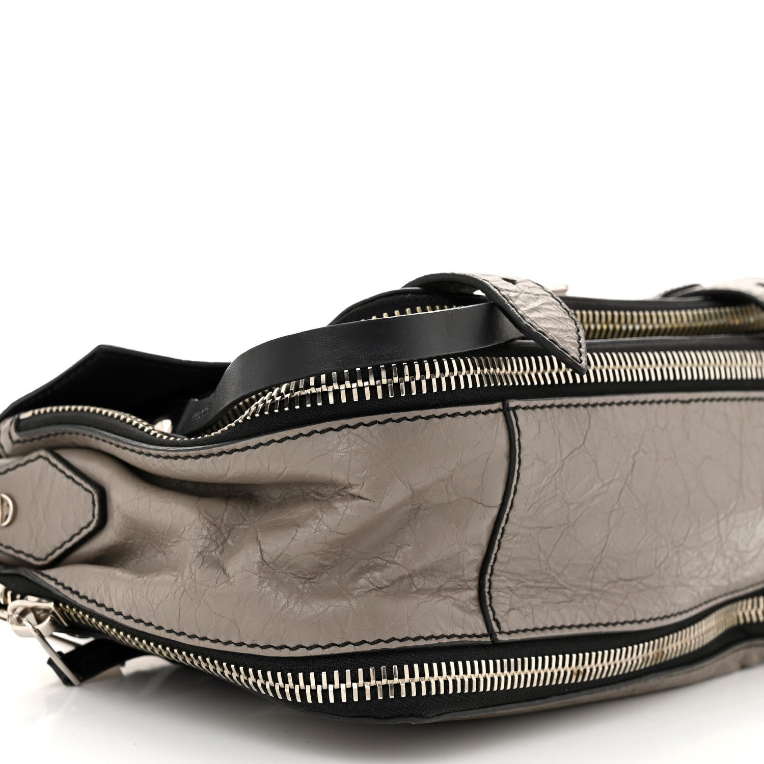 Proenza Schouler Paper Lambskin Tiny PS1 Plus Zip Satchel Dark Taupe 9 of 10