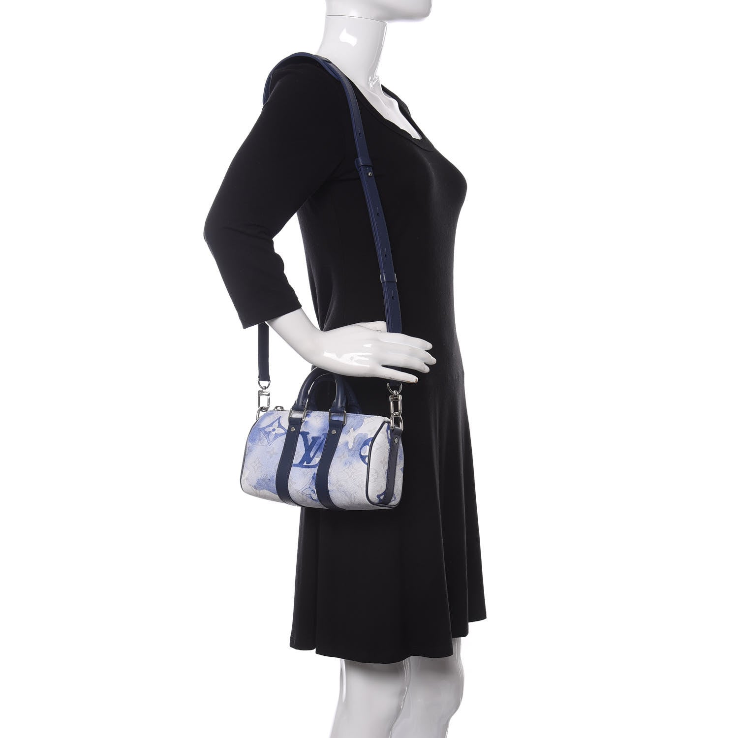 Louis Vuitton Monogram Watercolor Keepall XS Blue 2 of 11