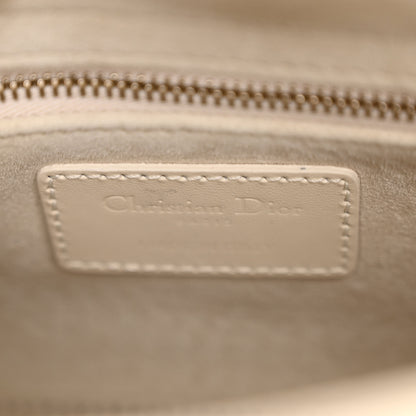 Christian Dior Calfskin Cannage Diamond Mini Lady Dior White 6 of 10