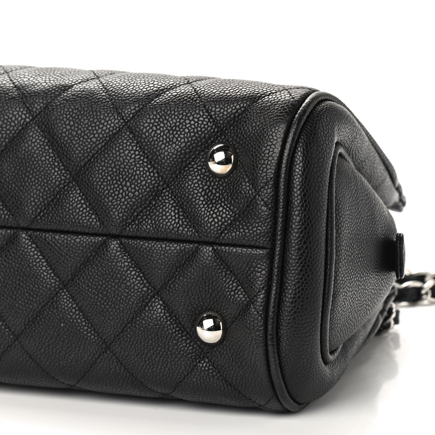 Caviar Quilted CC Tote Black