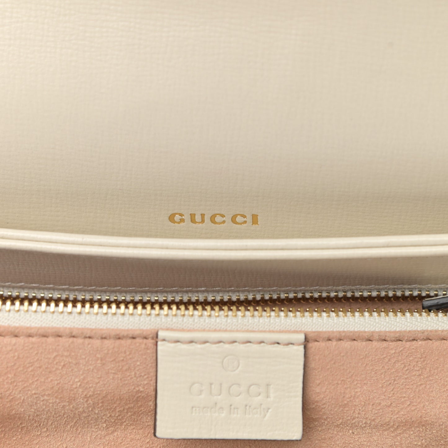 GG Supreme Monogram Horsebit 1955 Shoulder Bag Beige Mystic White