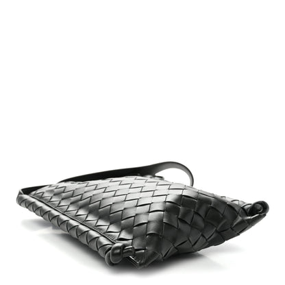 Bottega Veneta Nappa Intrecciato Small Flat Loop Messenger Black 4 of 9