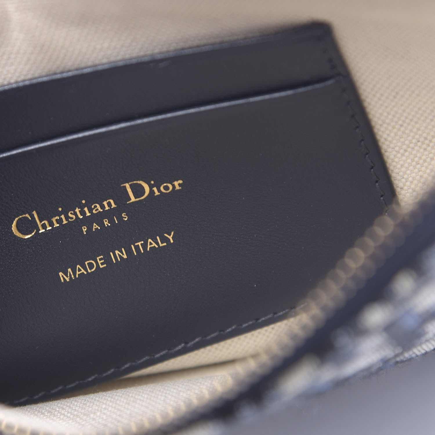 Christian Dior Oblique Saddle Pouch Clutch Blue 6 of 8