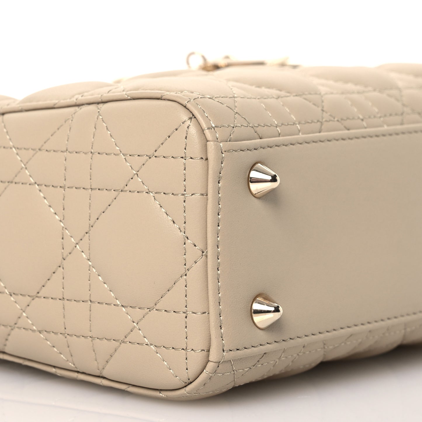 Lambskin Cannage Small My ABCDior Lady Dior Beige