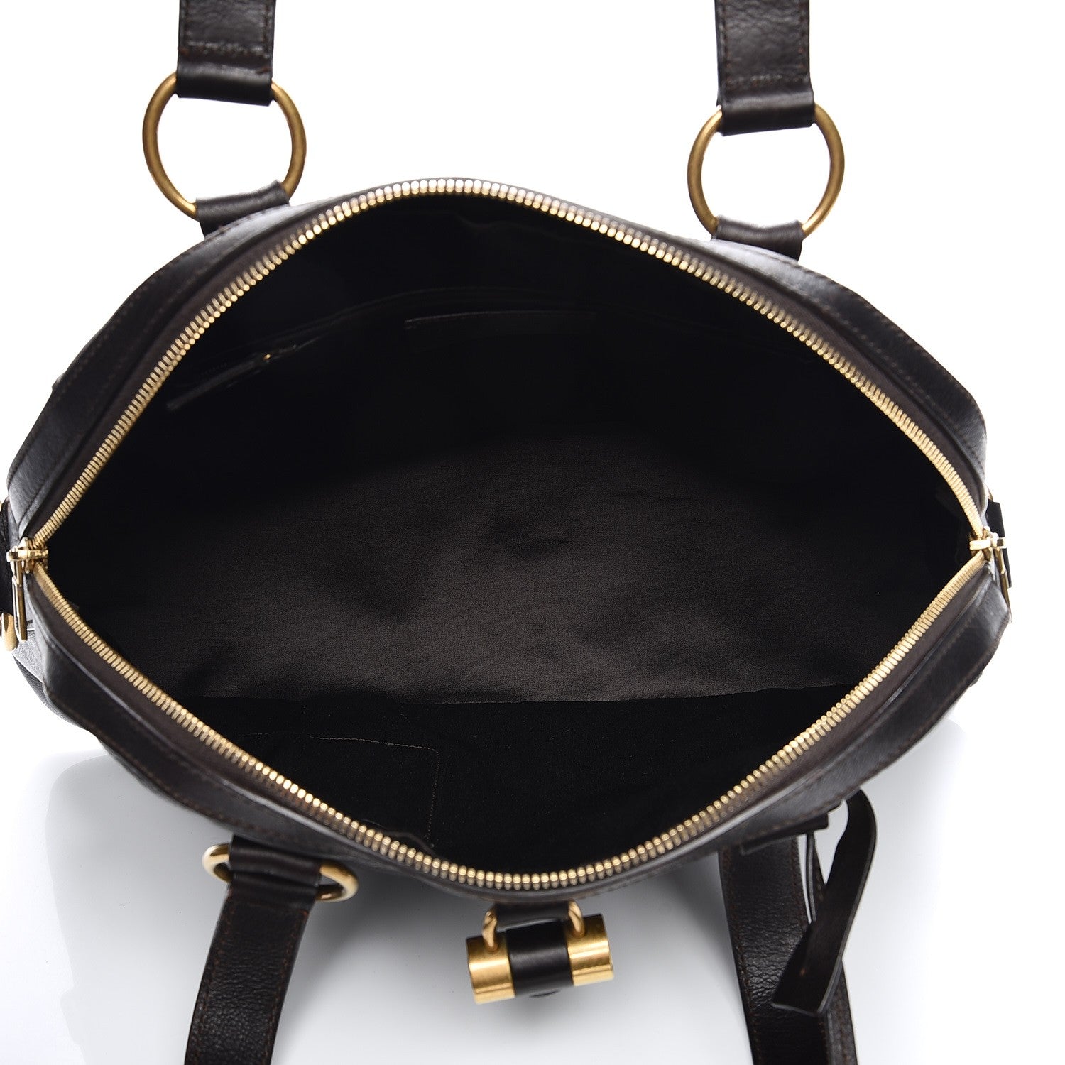 Saint Laurent Calfskin Large Muse Dark Brown 5 of 17