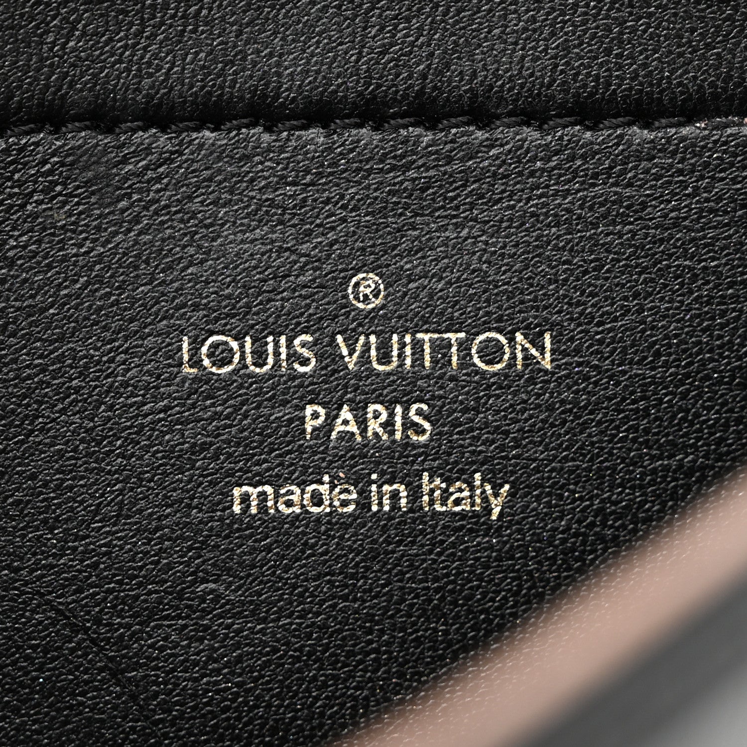 Louis Vuitton Lambskin Embossed Monogram Pochette Coussin Black 7 of 11