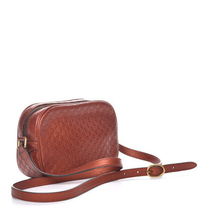 Gucci Metallic Microguccissima Sunshine Disco Crossbody Bag Burnt Orange 3 of 9